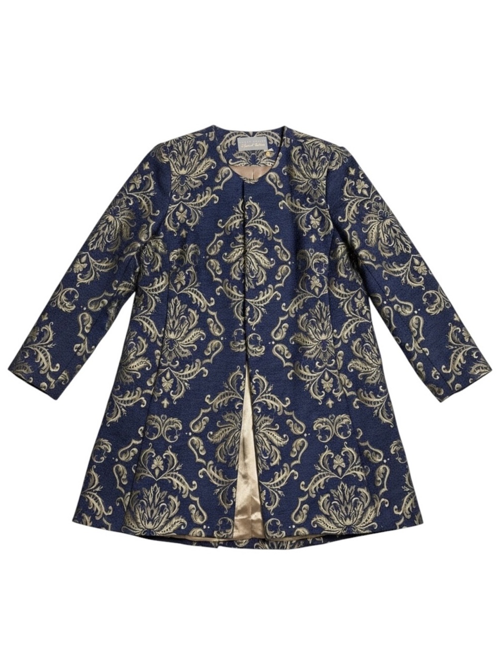 Susan Graver Special Edition Jacquard Tapestry Long Jacket Size 20W NWOT